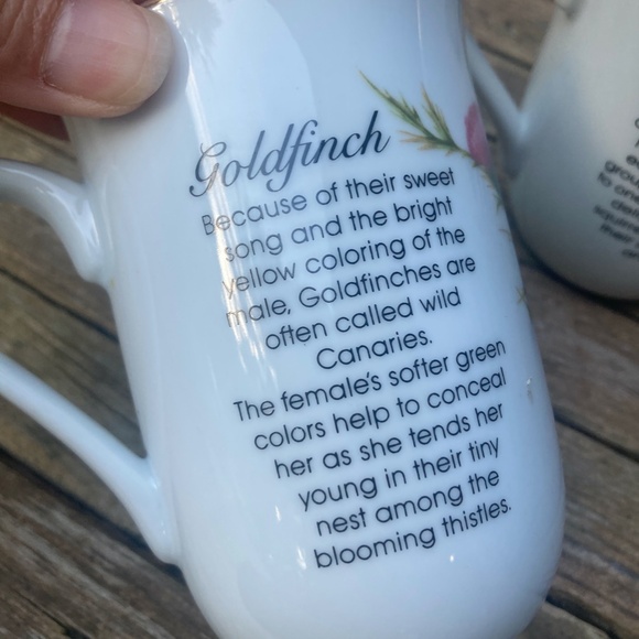 Audobon Blue Jay / Goldfinch Mugs - Picture 7 of 8